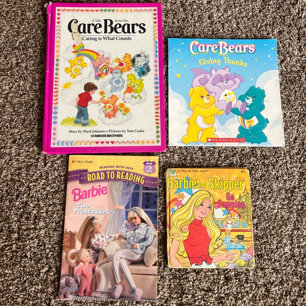 Care Bears and Barbie  Books Set